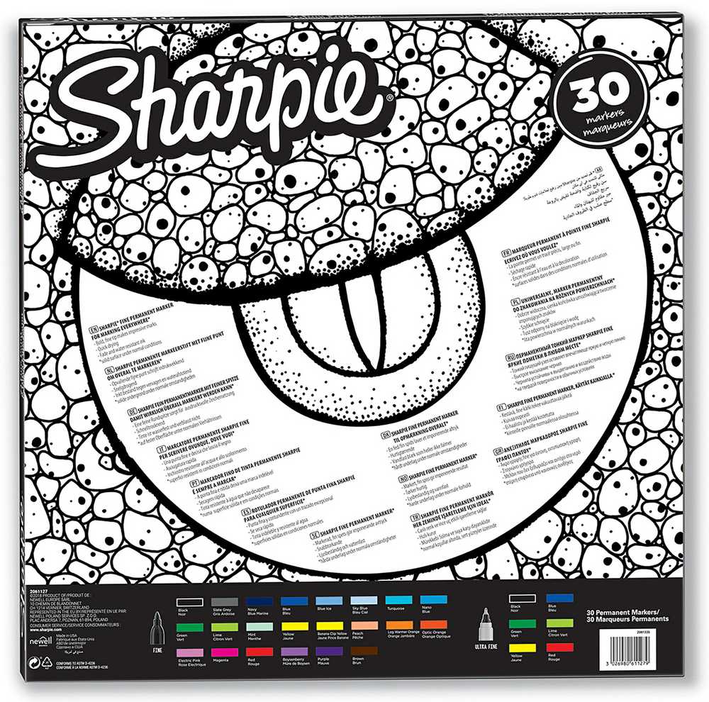 Markerių rinkinys Sharpie Fine Eye 30 vnt. - 2061127