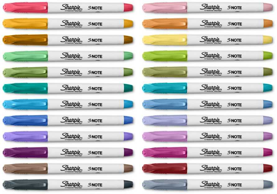 Markerių rinkinys Sharpie S-note Mix 20 vnt. – 2139179