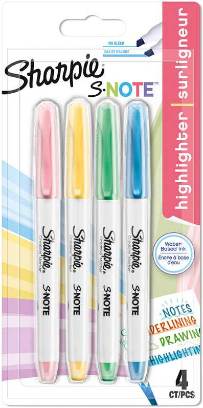 Markerių rinkinys Sharpie S-note Mix 4 vnt. - 2138234