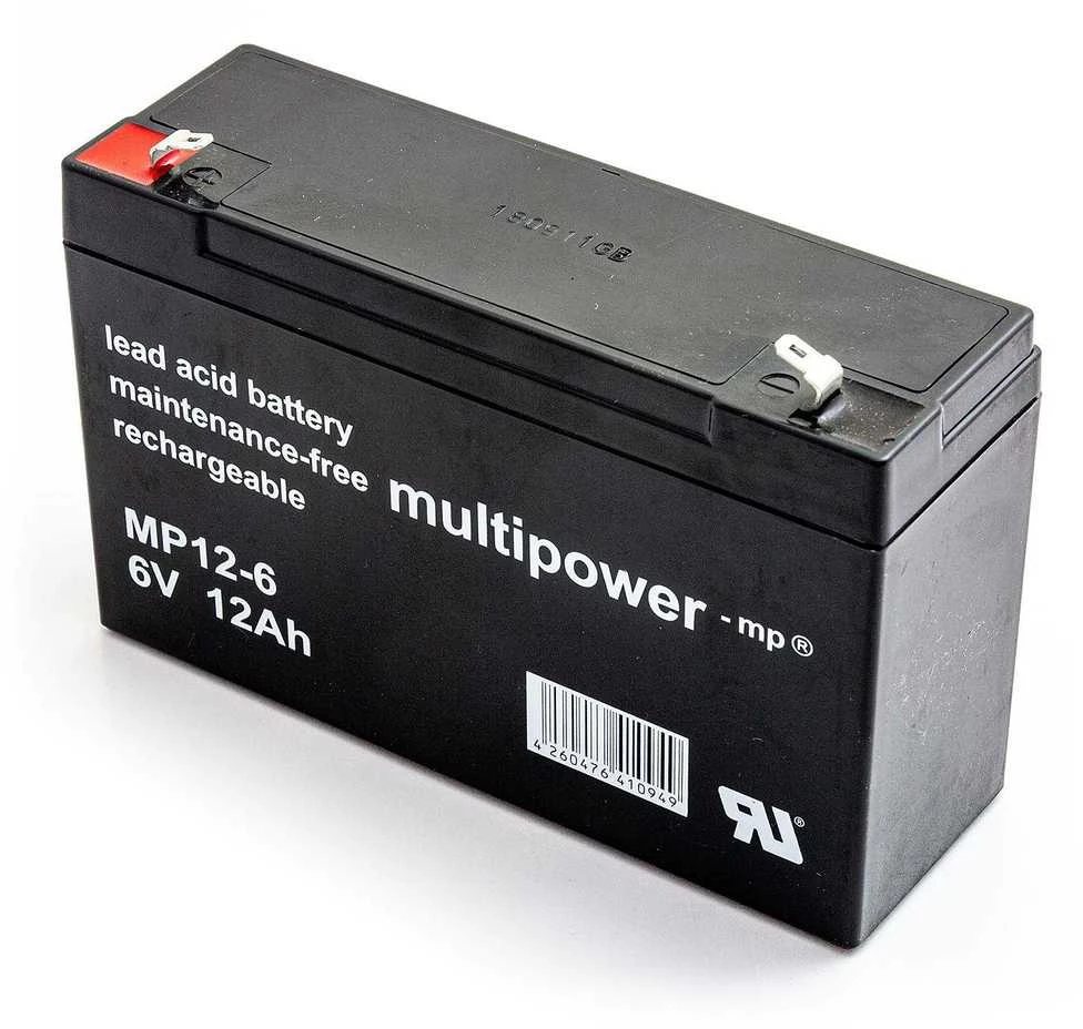 SSB Multipower MP12-6 6V 12Ah AGM Akumuliatorius nereikalaujantis priežiūros