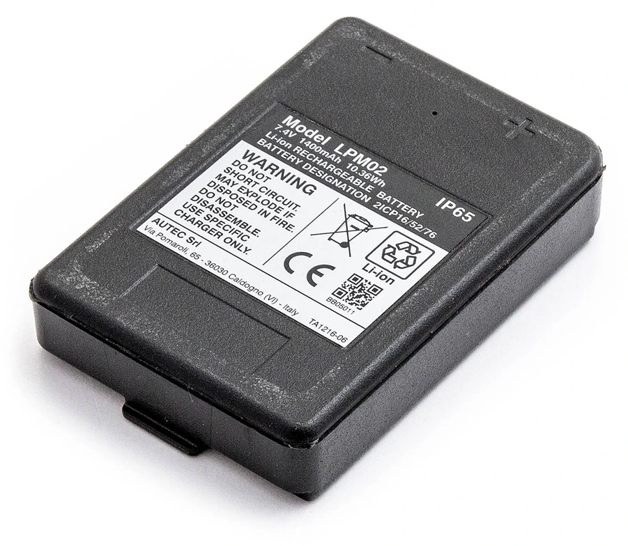 Akumuliatorius AQ Originali AUTEC baterija R0BATT00E08A0, LPM02 7,4V 1400mAh, skirta AIR DYNAMIC, MODULAR, AJM, AJR, AJS, FJL, FJM, FJR, FJS, MJ