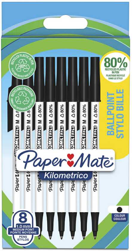 Papermate Rašiklis Paper Mate juoda 8 vnt. - 2187678