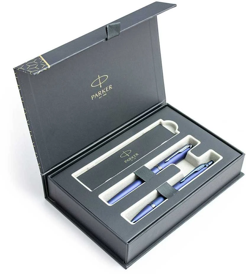 Parker IM Monochrome Mėlyna Plunksnakočio + Tušinuko rinkinys 2172966 + 2172963 dovanų dėžutėje