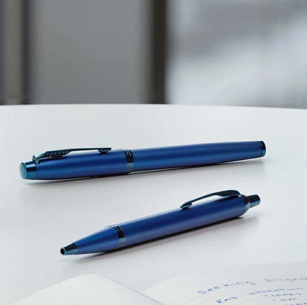 Parker IM Monochrome Mėlyna Plunksnakočio + Tušinuko rinkinys 2172966 + 2172963 dovanų dėžutėje