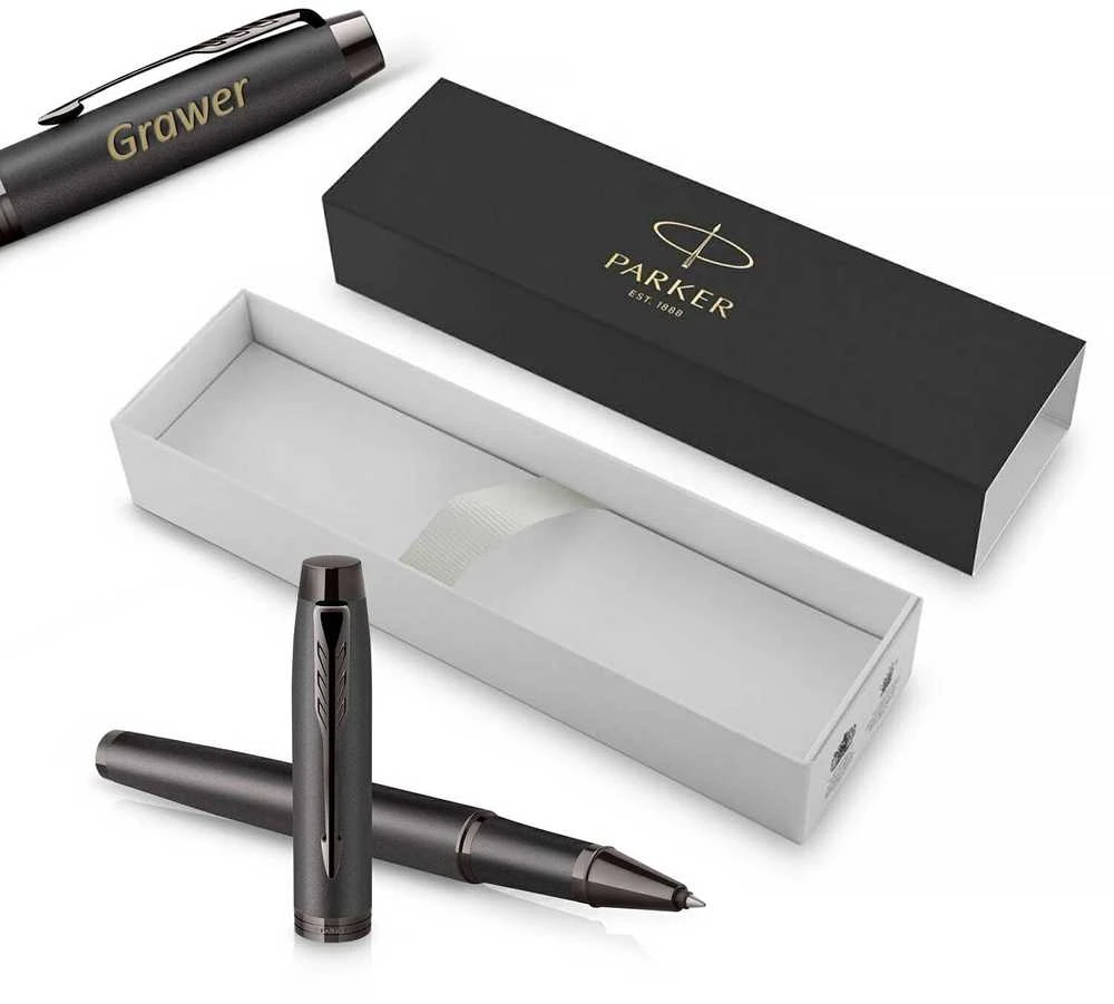 Parker IM Monochrome Bronze tušinukas su dangteliu ir graviravimu