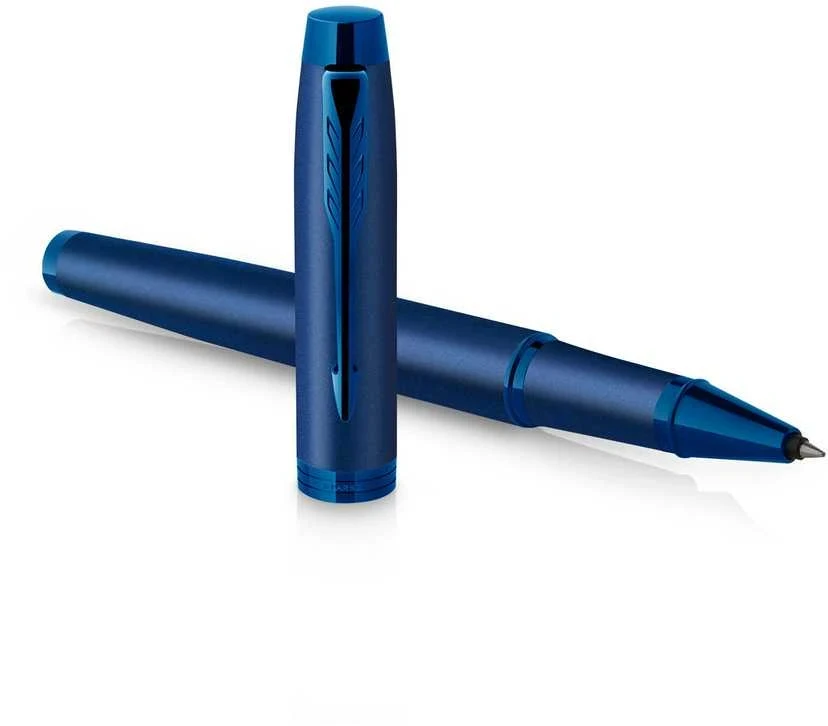 Parker IM Monochrome Mėlyna tušinukas su dangteliu ir graviravimu