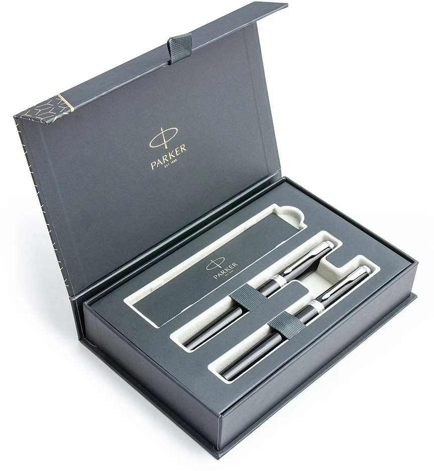 Parker Ingenuity Juodas CT Plunksnakočio + Tušinuko rinkinys 2181996 + 2181994