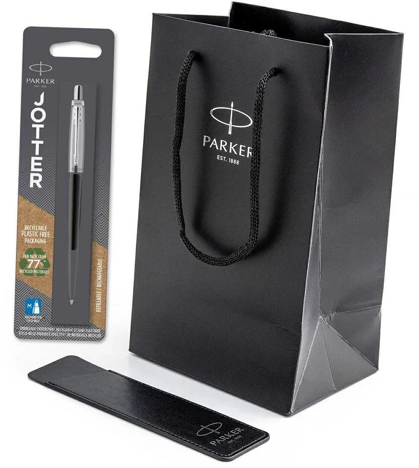 Parker Jotter Bond tušinuko rinkinys dėkle su dovanų maišeliu