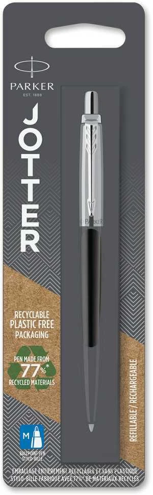 Parker Jotter Bond Street Juodas dovanų rinkinys juodame dėkle