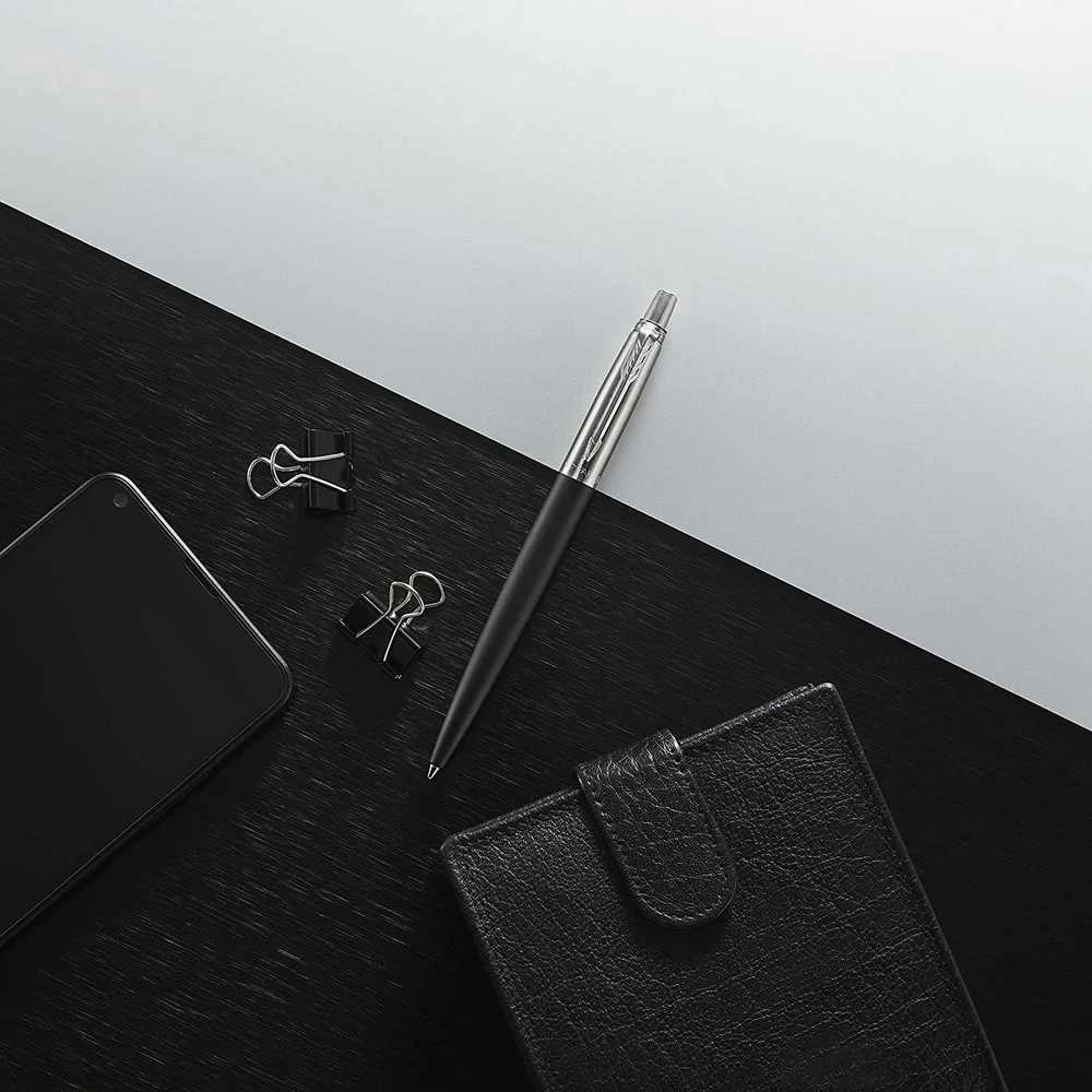 Parker Jotter Bond Street Juodas dovanų rinkinys juodame dėkle