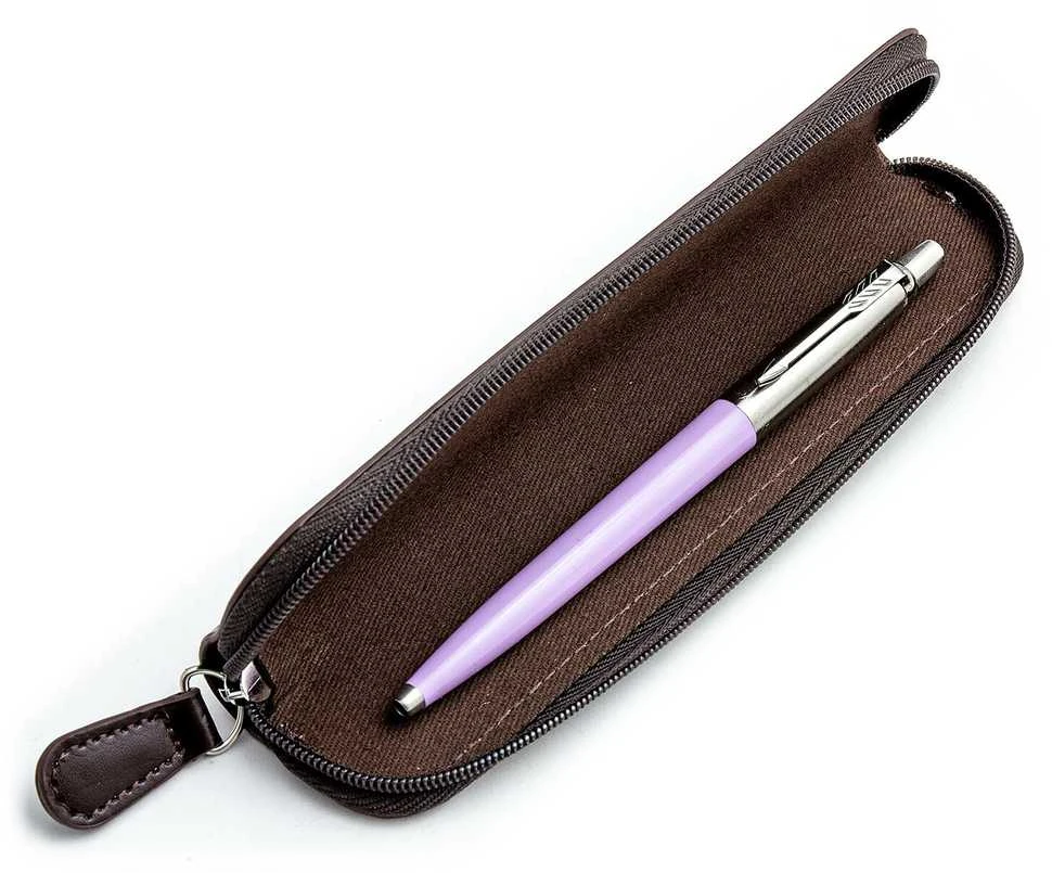 Parker Jotter Lilac dovanų rinkinys rudame dėkle