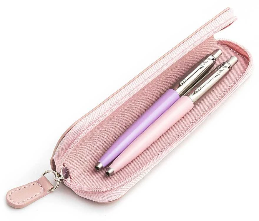 Parker Jotter Originals Lilac ir Rožinė Tušinukų dovanų rinkinys su rožiniu dėklu