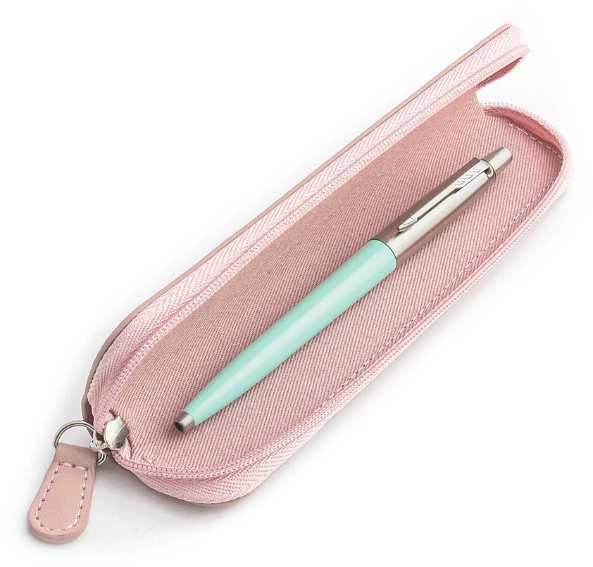 Parker Jotter Originals Mint Tušinuko dovanų rinkinys su rožiniu dėklu