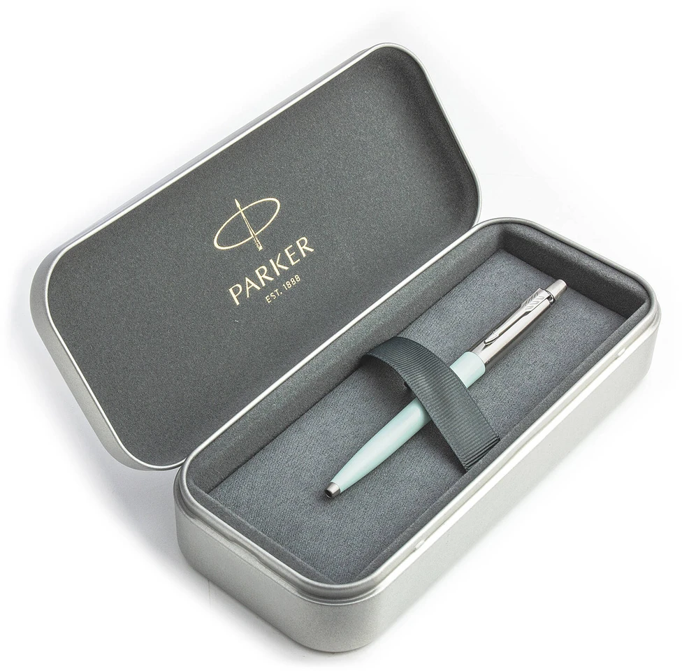 Parker Jotter Originals Pastel Mėlyna Tušinuko dovanų rinkinys metalinėje dėžutėje