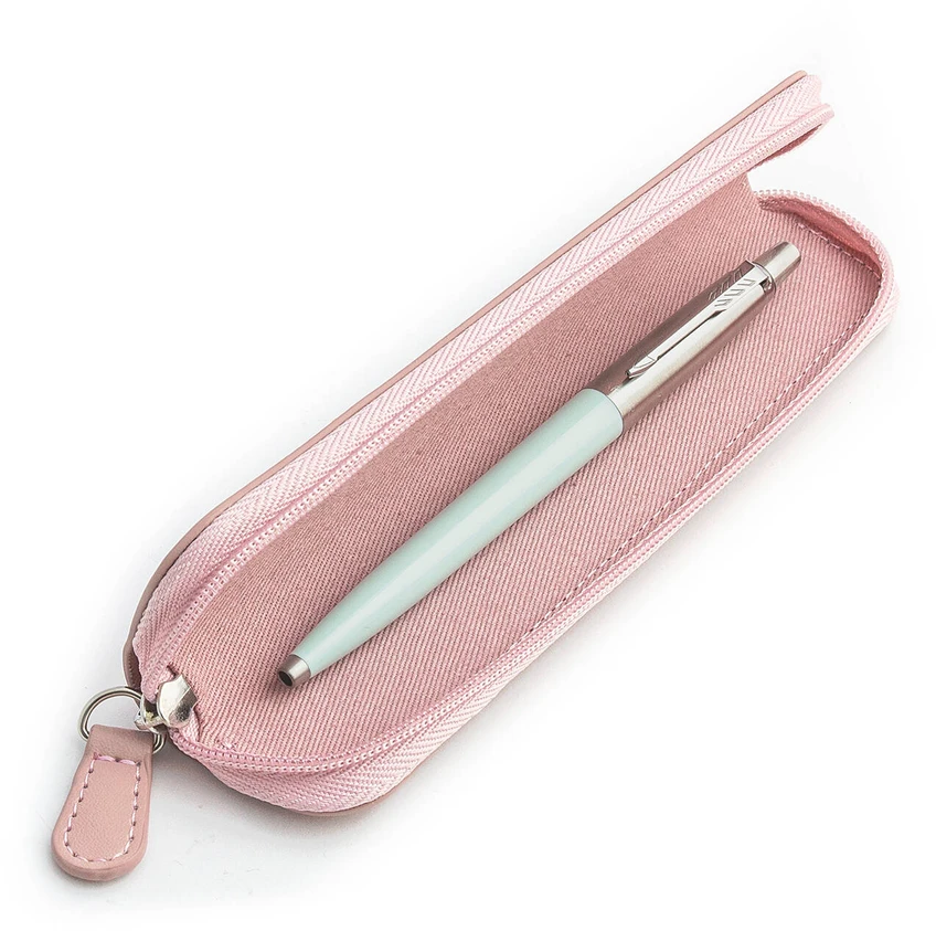Parker Jotter Originals Pastel Mėlyna Tušinuko dovanų rinkinys su rožiniu dėklu