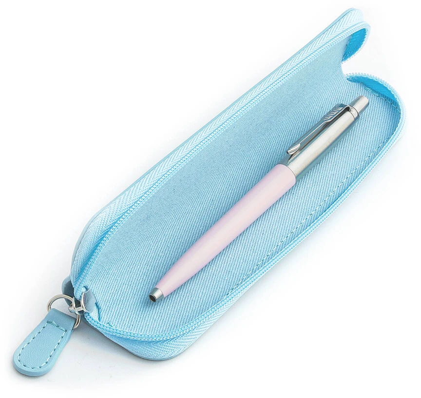 Parker Jotter Originals Rožinė Tušinuklo dovanų rinkinys su mėlynu dėklu