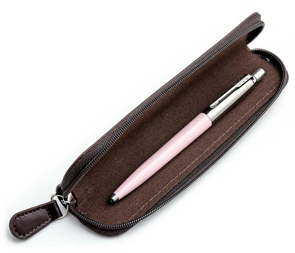 Parker Jotter Rožinė dovanų rinkinys rudame dėkle