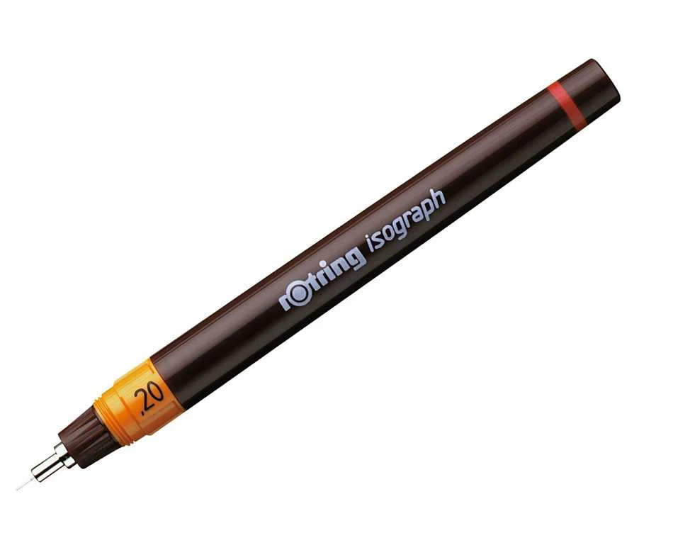 Isograph Rotring piešimo tušinukas - juodas 0,2 mm - 1903397