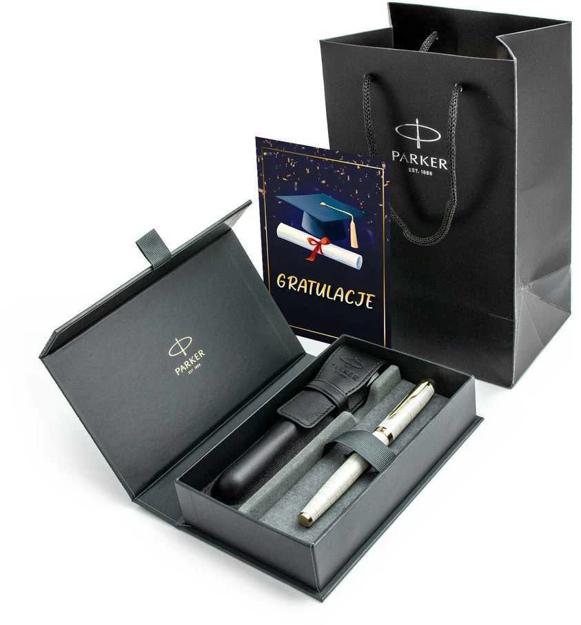 Plunksnakotis PARKER IM Premium Pearl Fine GT