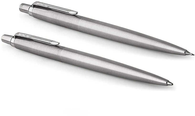 Parker Rinkinys: Automatinis pieštukas + Tušinukas Jotter Stainless Steel CT – 2093256