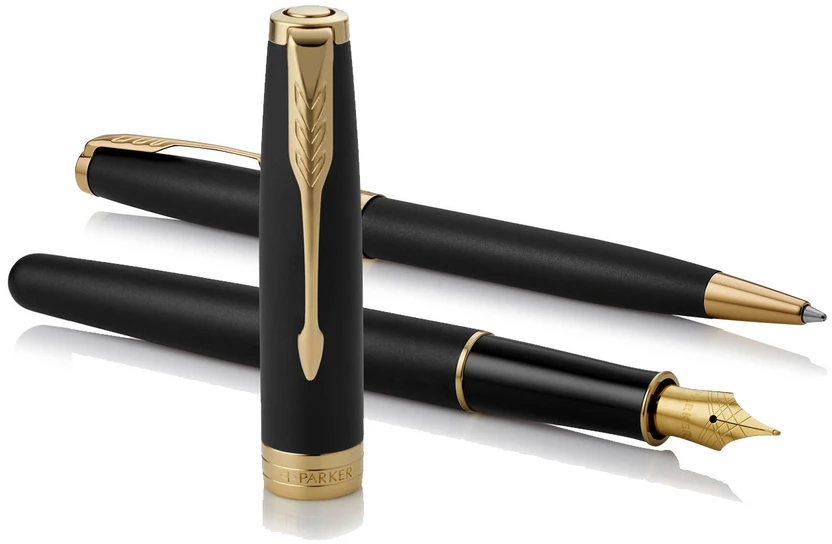 Parker Rinkinys: Plunksnakotis + Tušinukas Sonnet Juodas GT - 2093371