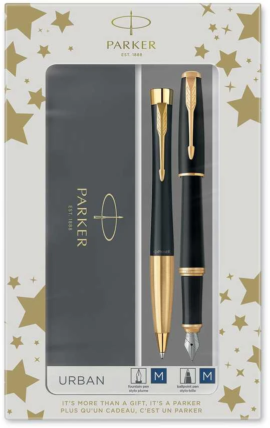 Parker Rinkinys: Plunksnakotis + tušinukas Urban Juodas GT - 2093381