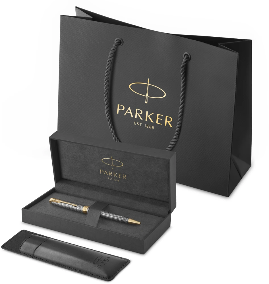 Tušinukas Parker Sonnet Premium Chiselled Sidabrinis GT - 1931492