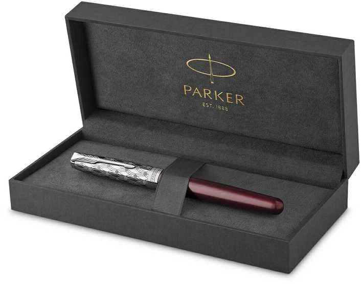 Parker Plunksnakotis Sonnet Premium Metal & Raudona CT (F) 18K - 2119650