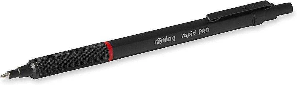 Rotring Rapid Pro profesionalus metalinis tušinukas, juodas 1904292