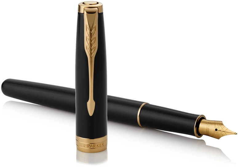 Plunksnakotis Parker Sonnet Juodas Lacquer GT (M) dovanų dėžutė - 19341459