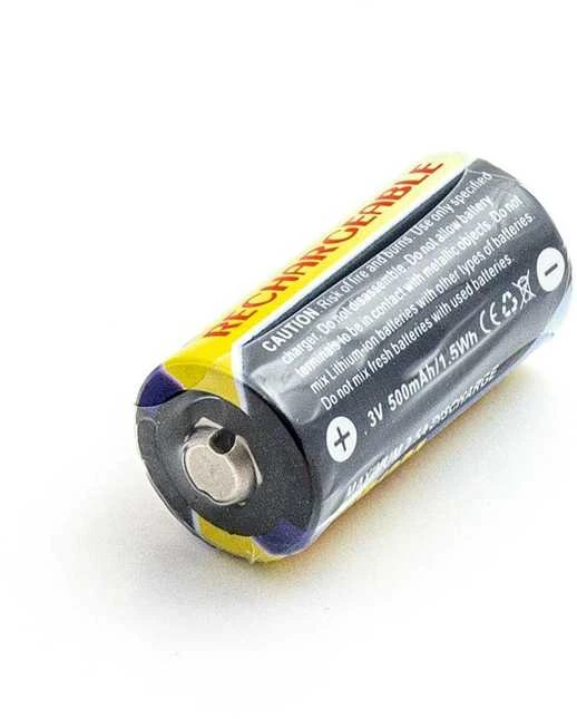 Powery Akumuliatorius 123 123A CR123A CR123A DL123A DL123A DL123A EL123A EL123A 3V 500mAh