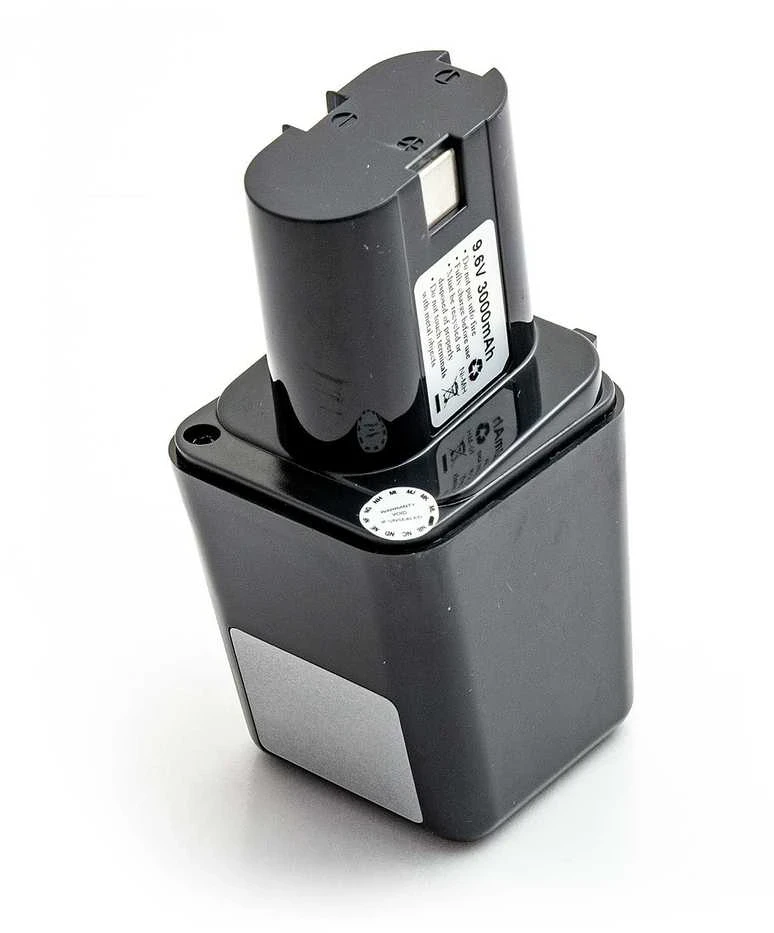 Powery Akumuliatorius Bosch 2607300002, 2607335012, 3604300500, 2607335176 9.6V 3.0Ah NiMH, skirtas elektriniams įrankiams GBM 9.6V ES, GSB 9.6V ES, GSC 9.6, GSE 9.6, GSR 9.6