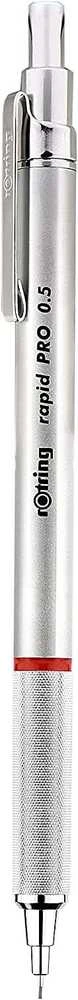 Rapid Pro automatinis pieštukas - Rotring - 0,5 mm, sidabrinės spalvos 1904255