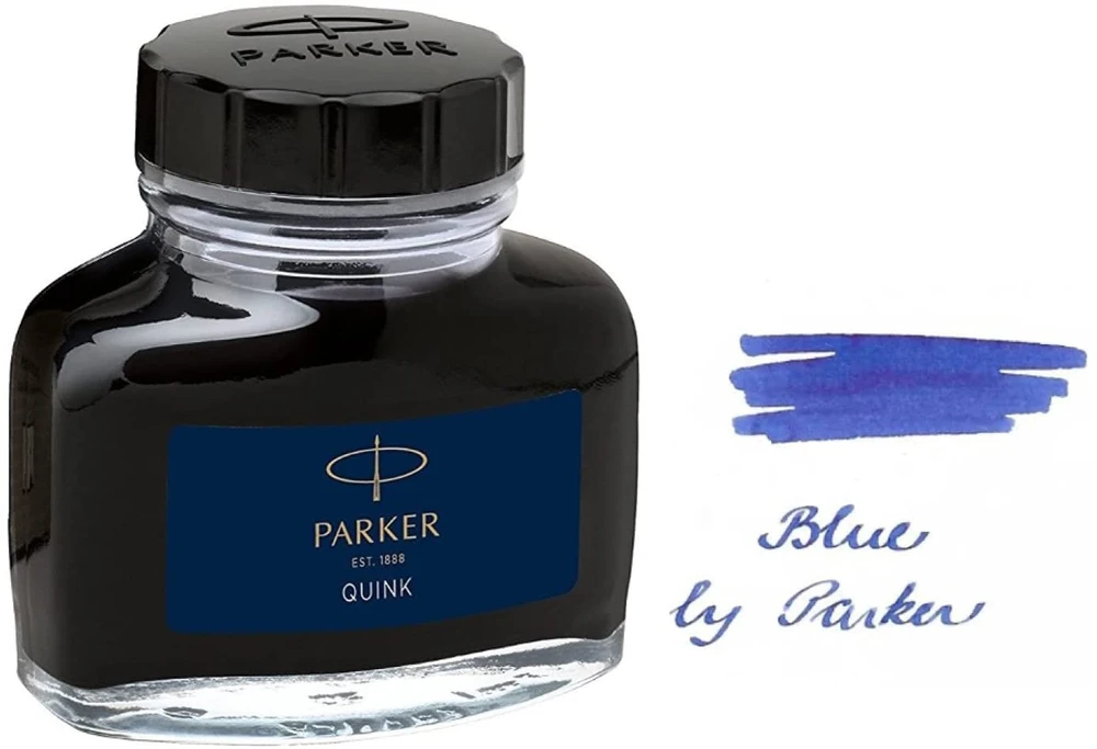 Rašalo buteliukas PARKER Quink papildymui, 57ml, mėlynas