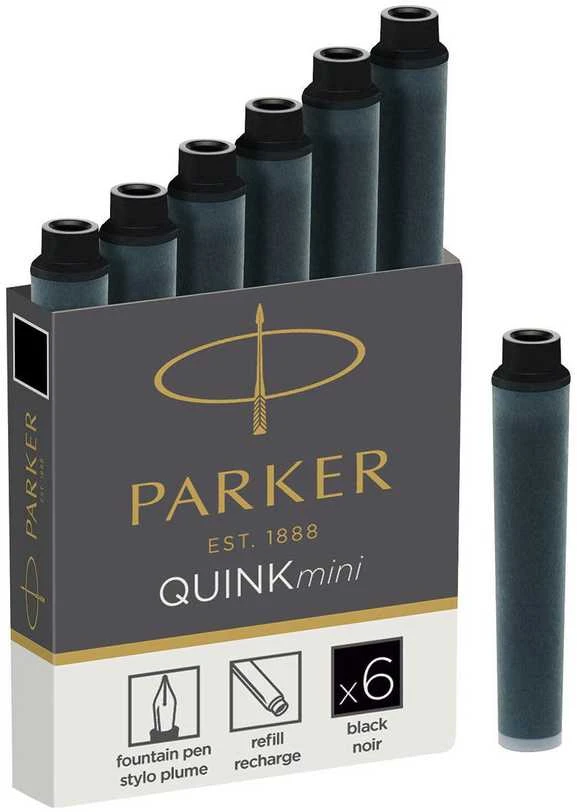 Rašalo kapsulės Parker Quink Mini 6 vnt. - 1950407