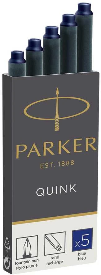 Rašalo kapsulės Parker Standard 5 vnt. Mėlyna - 1950384