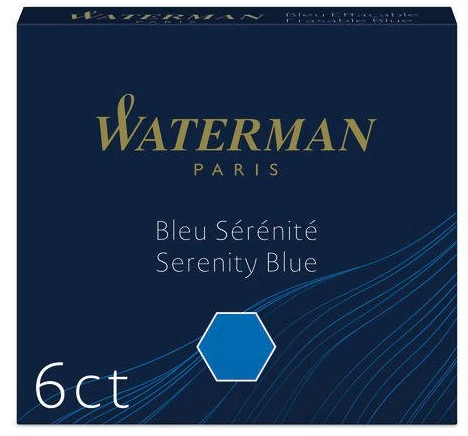 Rašalo kapsulės Waterman International Mėlyna - S0110950