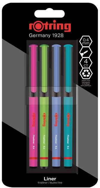 Rašiklių piešimui rinkinys Rotring Tikky Liner 0,4 mm - 2166331