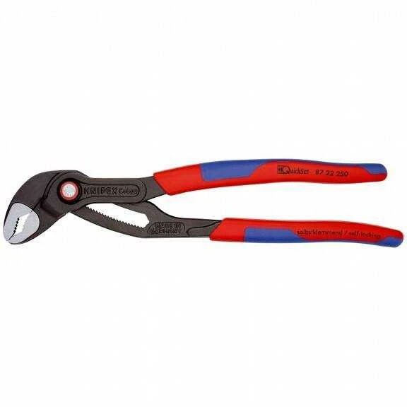 KNIPEX reguliuojamos replės 250mm COBRA QUICK SET