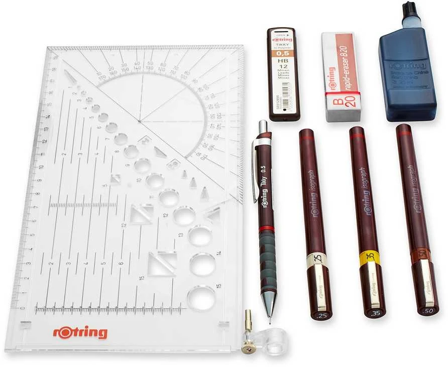 Izografas koledžo Rotring 0,25, 0,35, 0,5 - S0699380