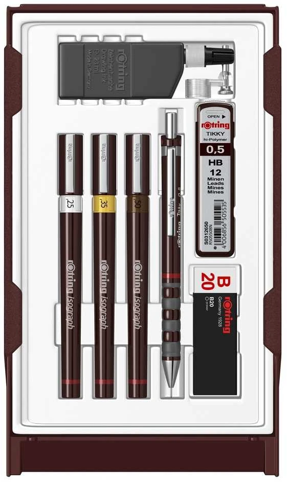 Izografas koledžo Rotring 0,25, 0,35, 0,5 - S0699380
