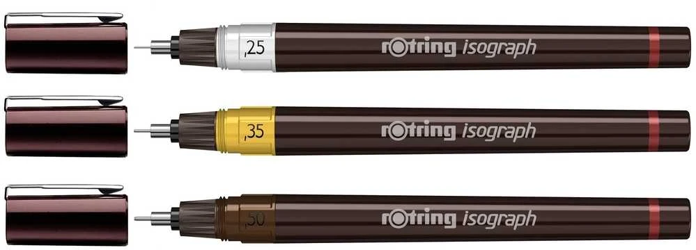 Izografas koledžo Rotring 0,25, 0,35, 0,5 - S0699380