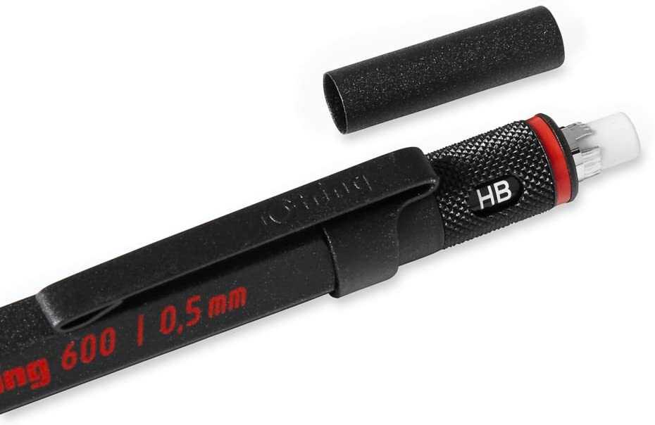 Rotring automatinis pieštukas 600 0,5 Juodas - 1904443