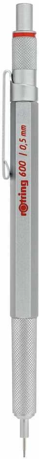 Rotring automatinis pieštukas 600 0,5 sidabrinis - 1904445