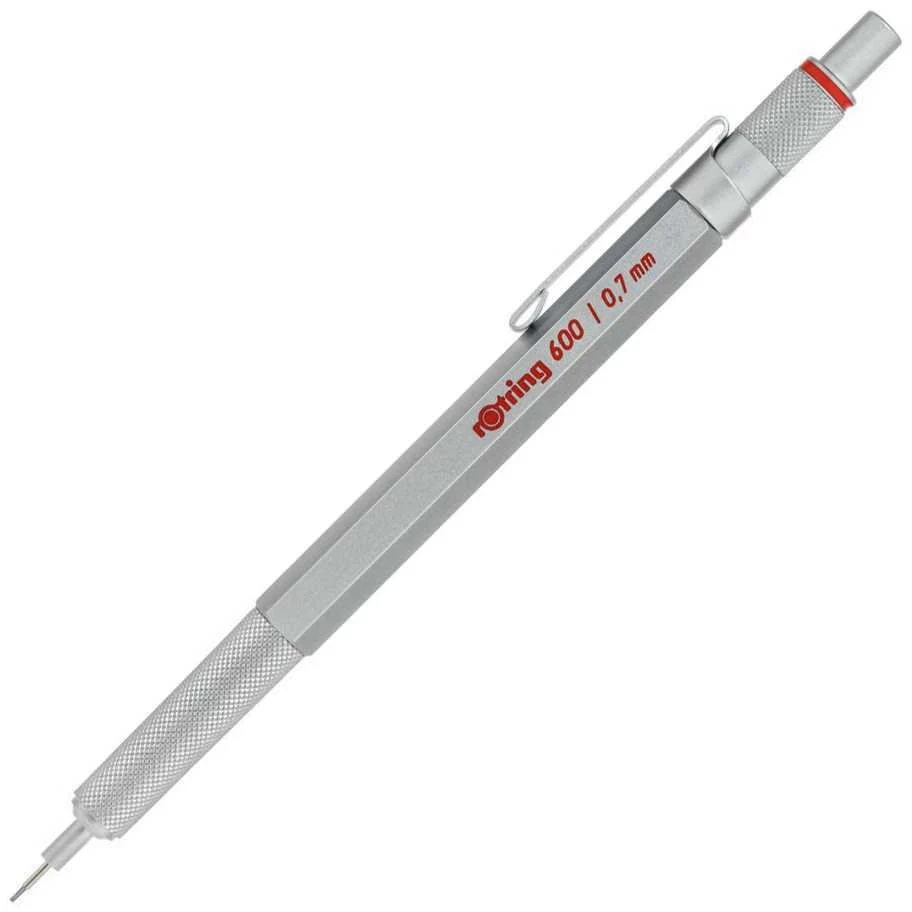 Rotring automatinis pieštukas 600 0,7 Sidabrinis - 1904444