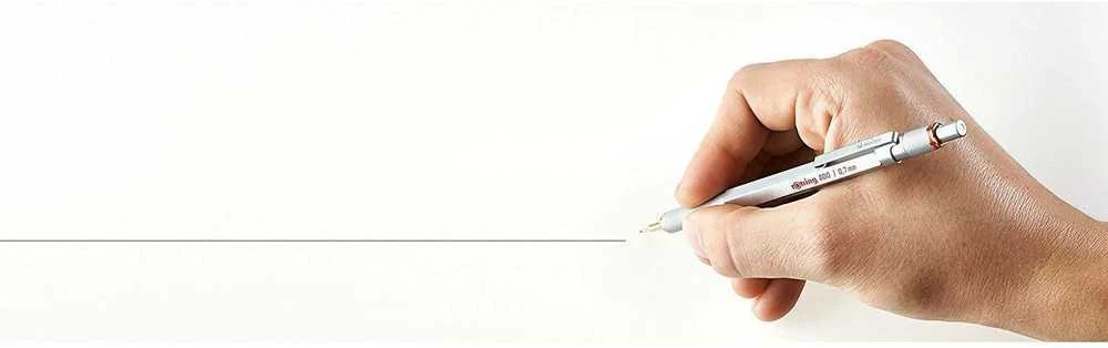 Rotring automatinis pieštukas 800 0,5 sidabrinis - 1904449
