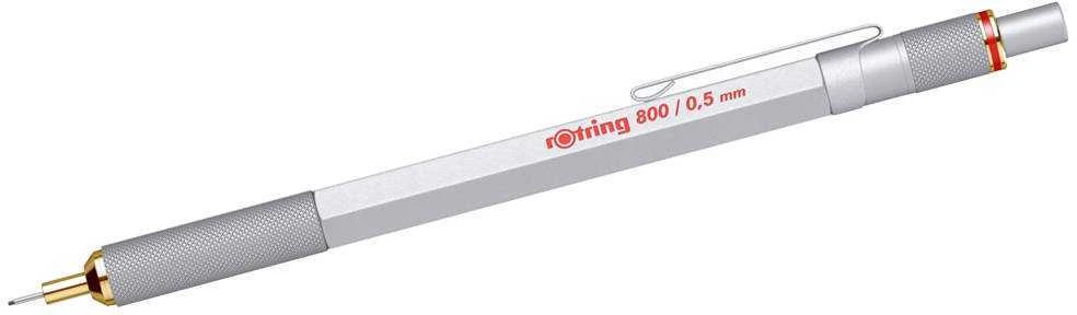 Rotring automatinis pieštukas 800 0,5 sidabrinis - 1904449