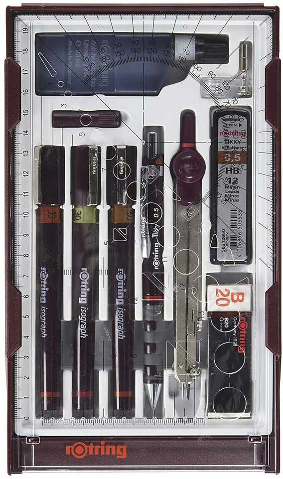 Rotring Master SET Rapitografai (izografai) 0.1 / 0.3 / 0.5 - S0699420