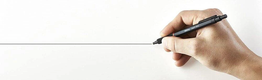 Rotring Rapid Pro profesionalus metalinis tušinukas, juodas 1904292