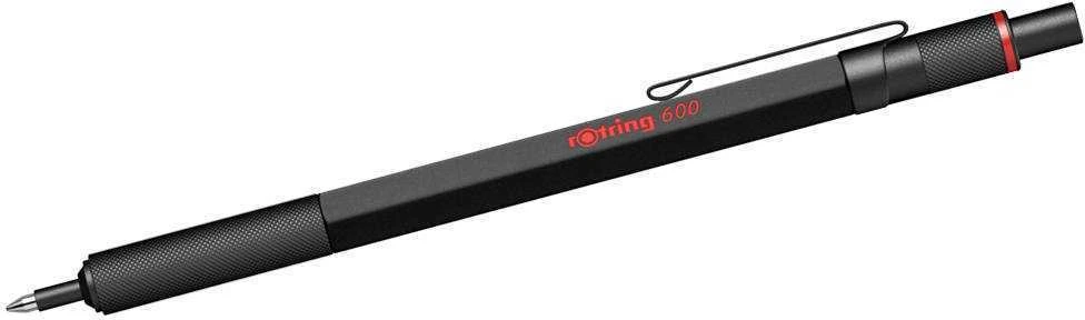 Rotring tušinukų rinkinys 600 su trintuku, užrašų knygute ir raudonu dėklu